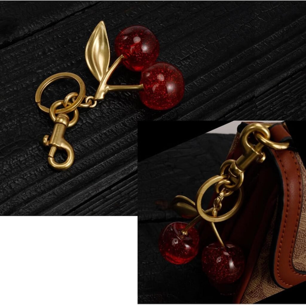 Cherry Bag Charm Purse Charms Keychain Car Cherry Accessories Keychian Gifts For Women Christmas Gifts For Women Valenti 3 1024x1021