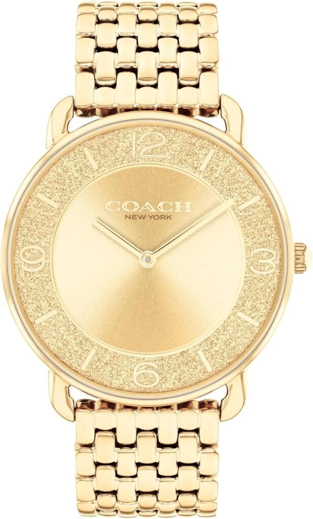 Coach Elliot Womens 2H Quartz Watch - Stainless Steel Bracelet - Water Resistant up to 3ATM/30 Meters - Premium Fashion - Classic Minimalist Design for Everyday Wear - 28mm