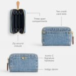 Coach Small Zip Around Card Case Indigo 3 150x150