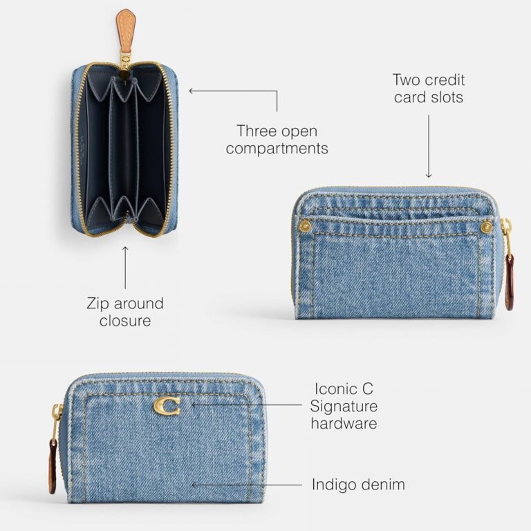 Coach Small Zip Around Card Case, Indigo Review