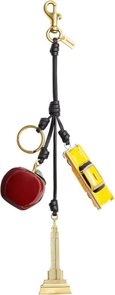 Coach Womens Small New York Cluster Bag Charm Keychain Coach Womens Small New York Cluster Bag Charm Keychain