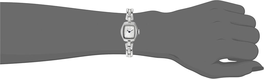 Bulova Ladies Classic Dress Mini 2-Hand Quartz Watch, Stainless Steel, Arabic Markers