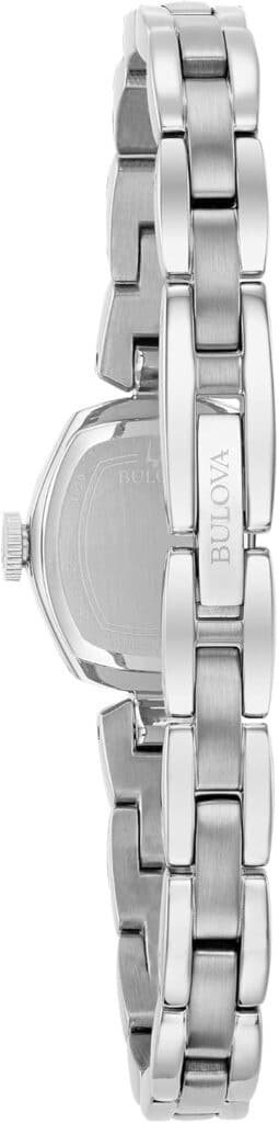 Bulova Ladies Classic Dress Mini 2-Hand Quartz Watch, Stainless Steel, Arabic Markers
