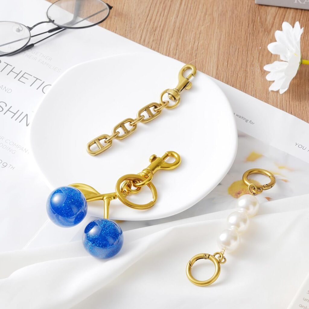 Cherry Keychain Cherry Bag Charm Keychain Cute Cherry Accessories Gifts for Women Cherry Keychain Extender Chain Bag Charms
