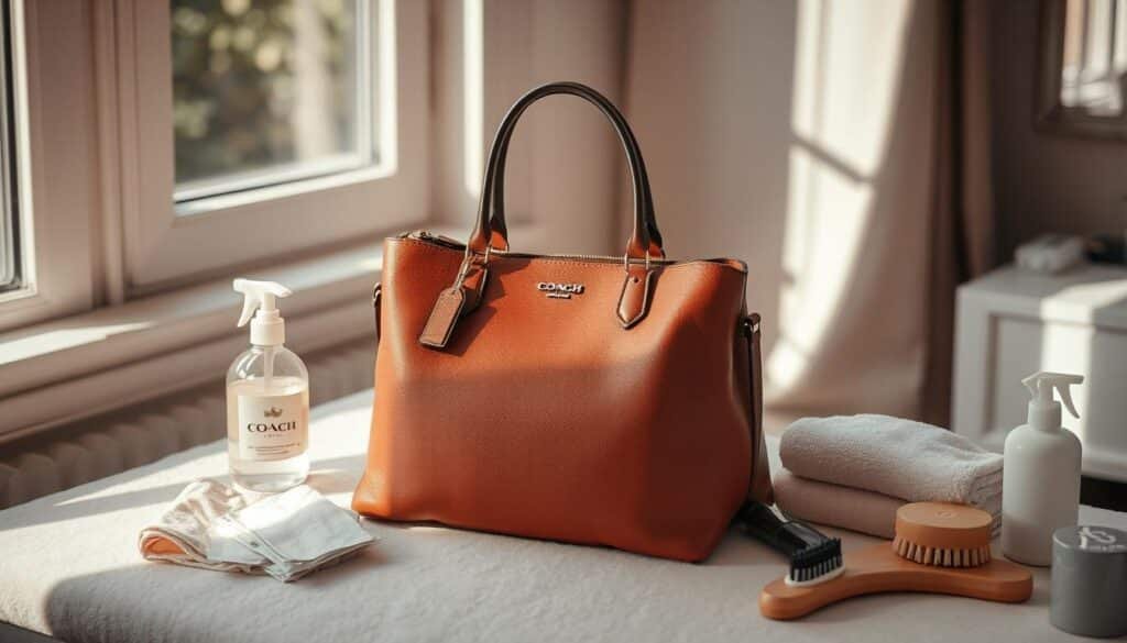 cleaning coach bags
