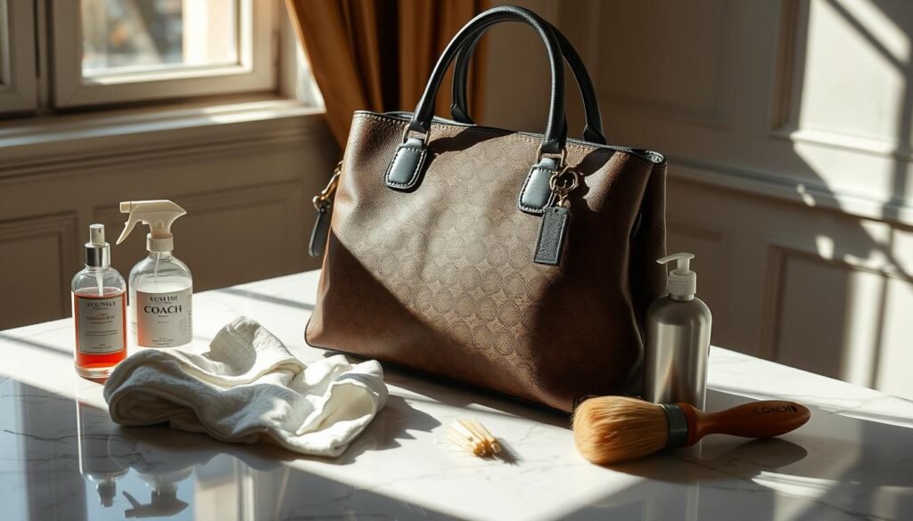 cleaning coach bags