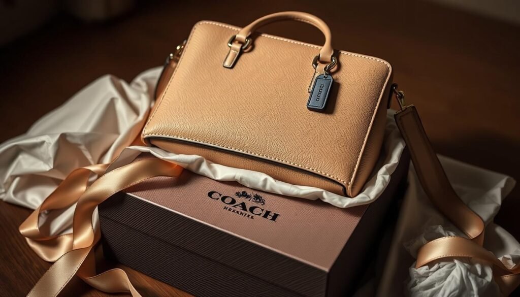 coach bag packaging details