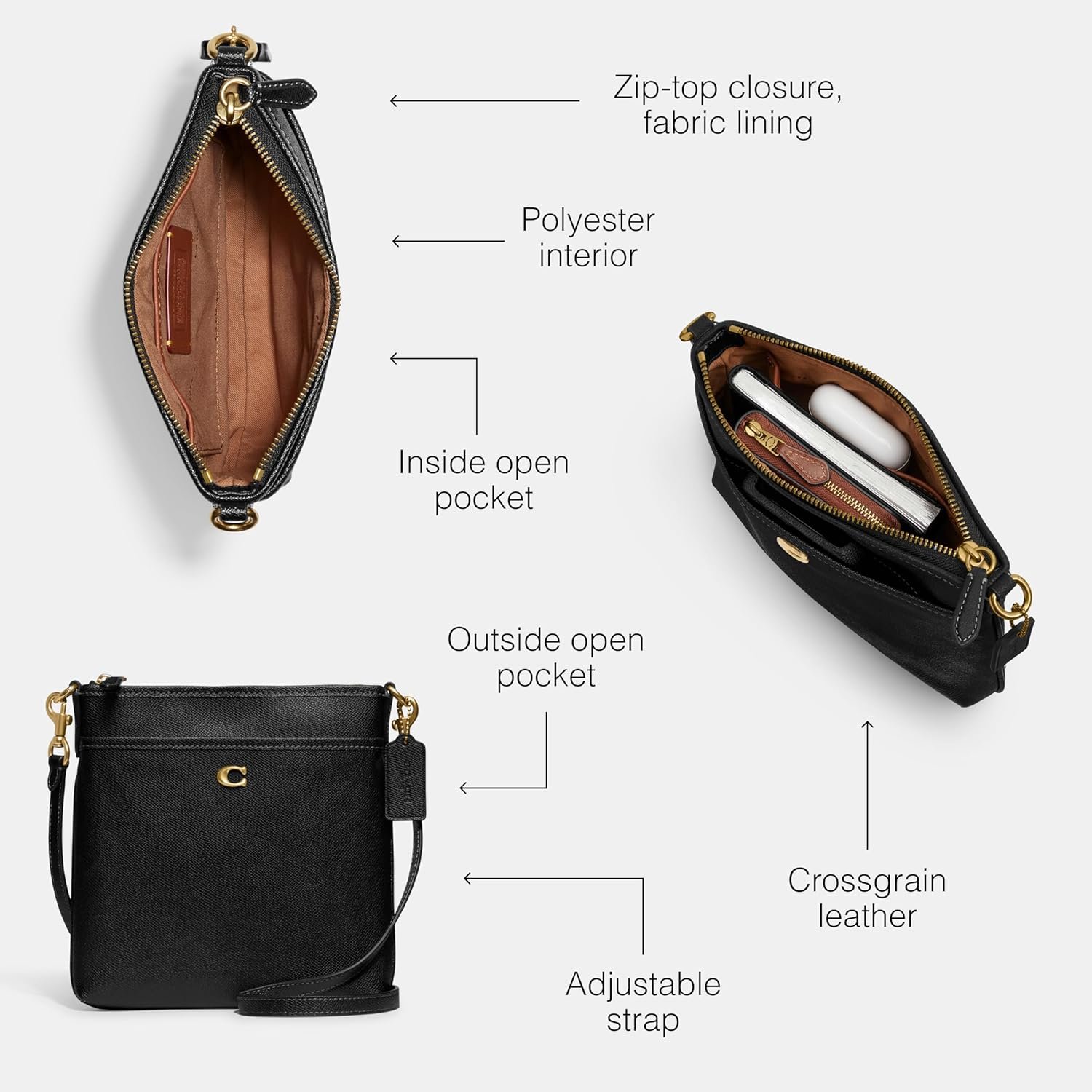 Coach Crossgrain Leather Kitt 2