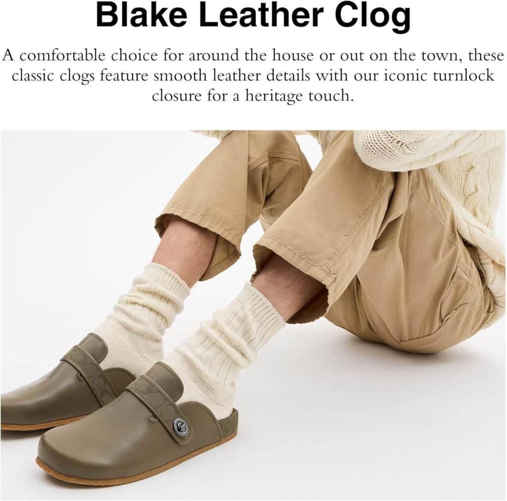 Coach Mens Blake Leather Clog