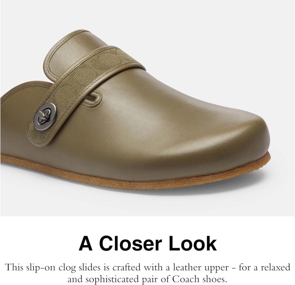 Coach Mens Blake Leather Clog