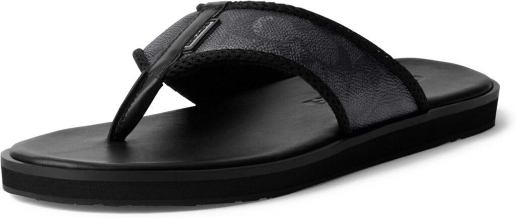 Coach Mens Signature Flip Flop