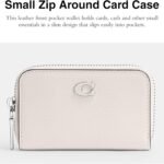 Coach Small Zip Around Card Case Chalk 1 150x150