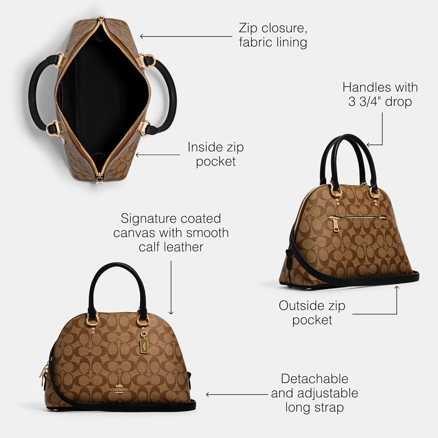 Coach Unisex Katy Satchel 6