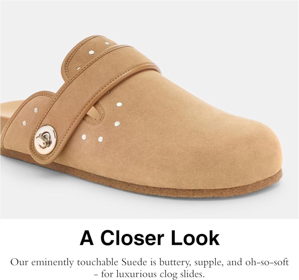 Coach Womens Blake Suede with Rivets Clog
