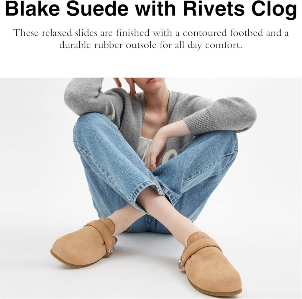 Coach Womens Blake Suede with Rivets Clog