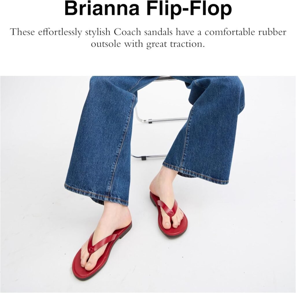 Coach Womens Brianna Flip Flop Flat Sandals