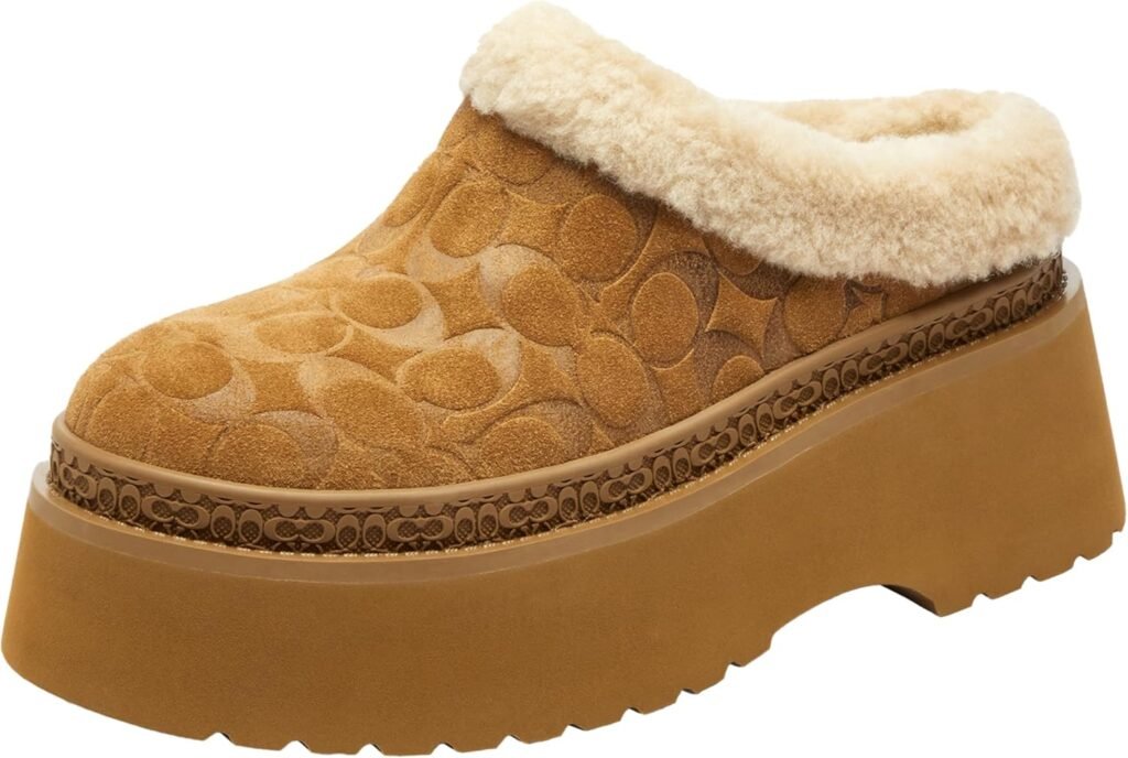 Coach Womens Cecelia Shearling Clog