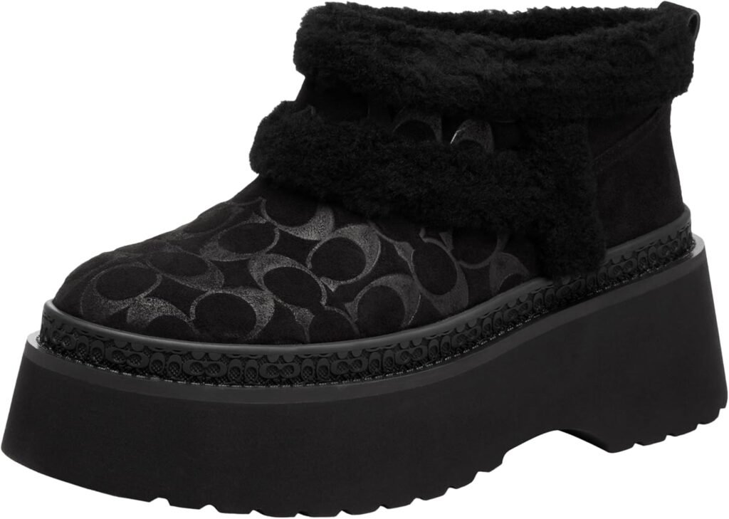 Coach Womens Christina Shearling Bootie