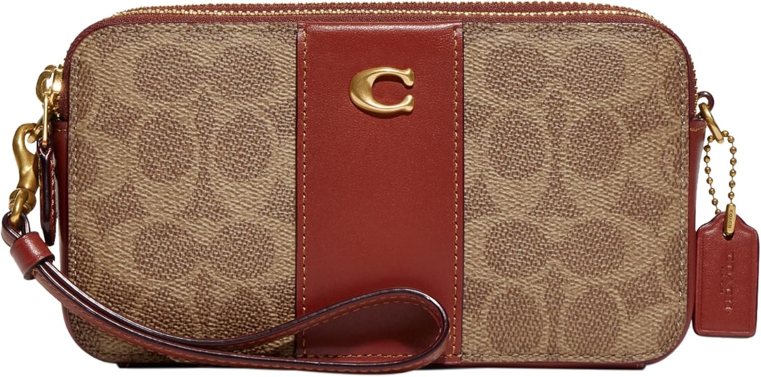 Coach Womens Colorblock Coated Canvas Signature Kira Crossbody