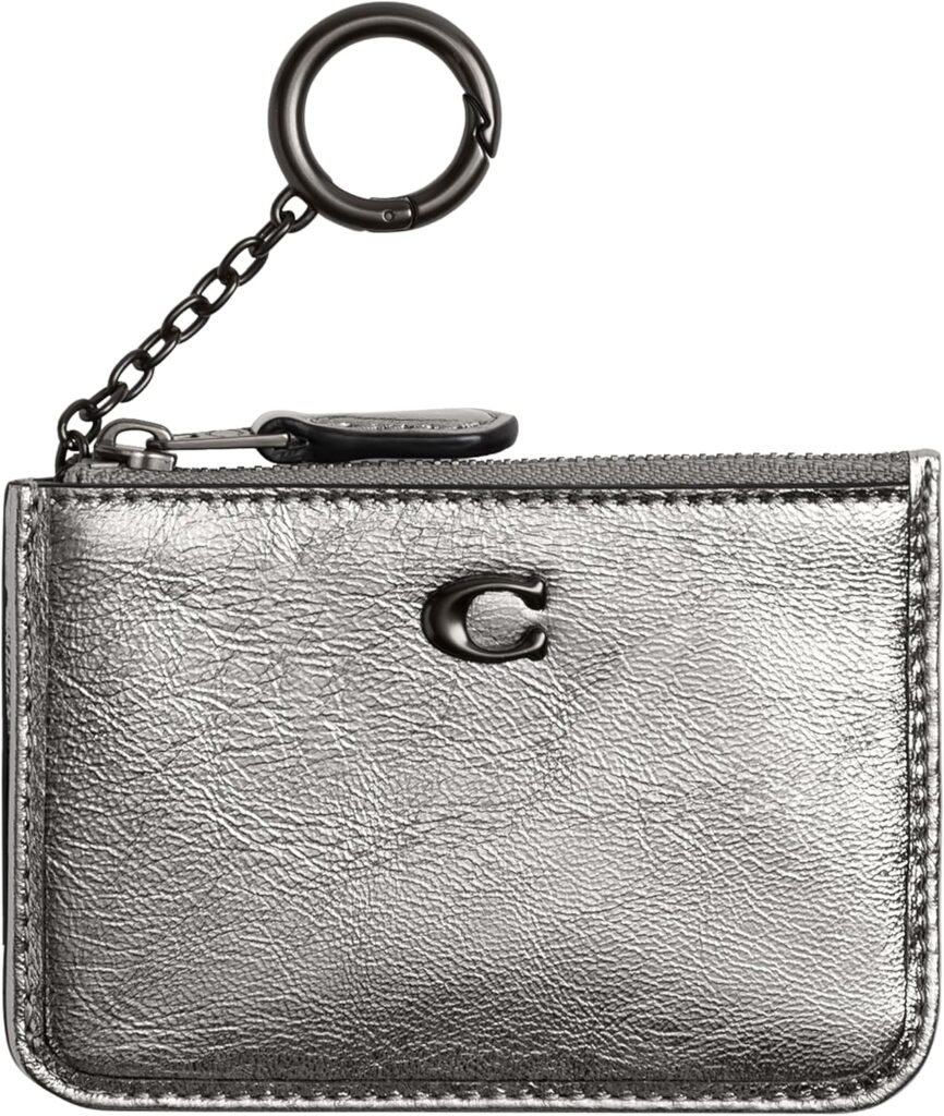 COACH Womens Essential Mini ID Card Case, V5/Anthracite