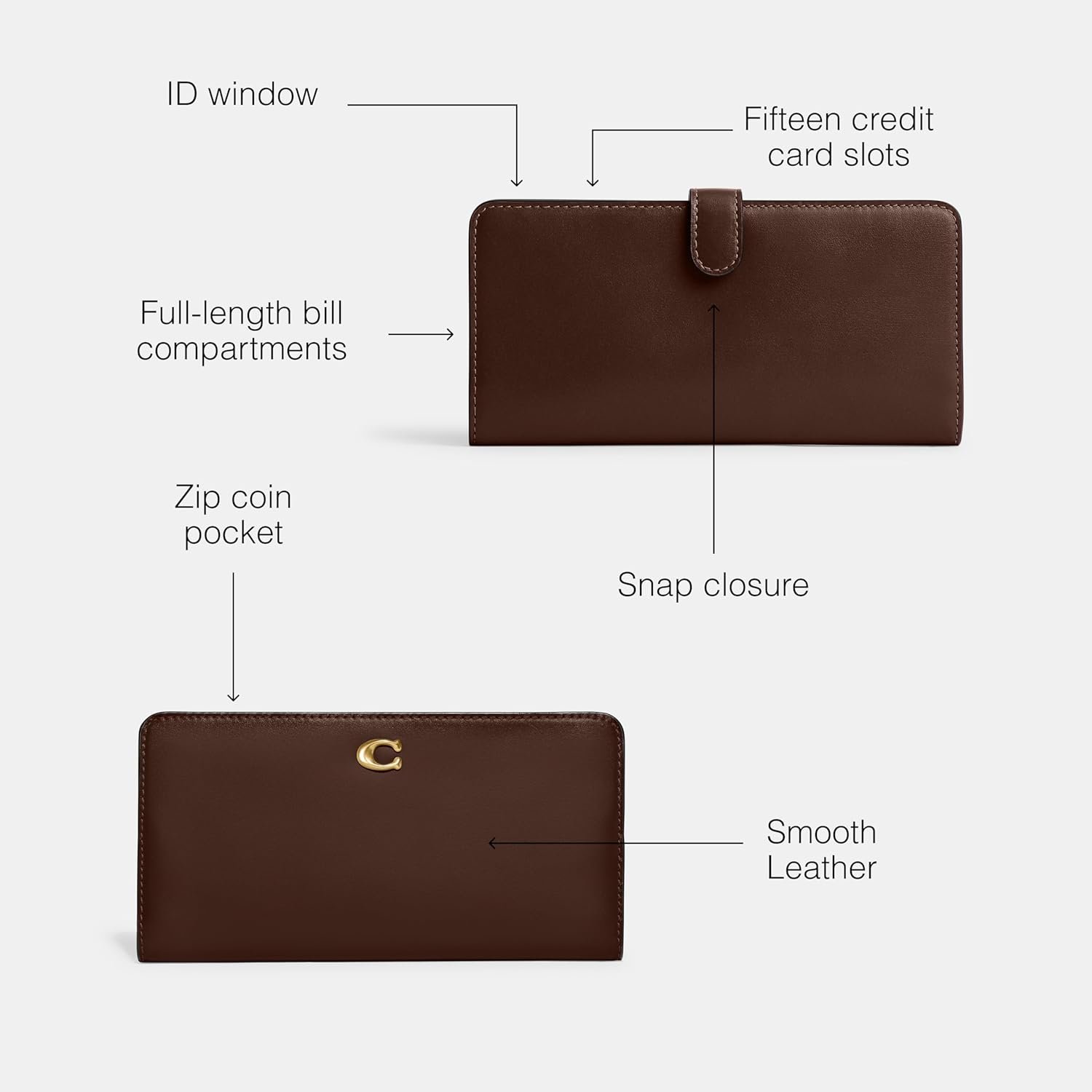 Coach Womens Essential Slim Wallet 1