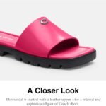 Coach Womens Florence Leather Sandal 1 150x150