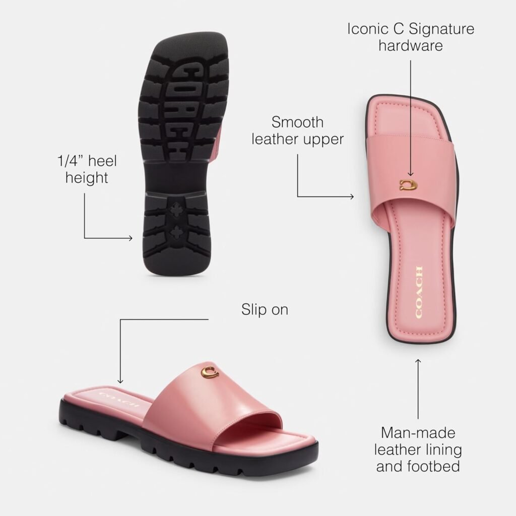 Coach Womens Florence Slide Sandal