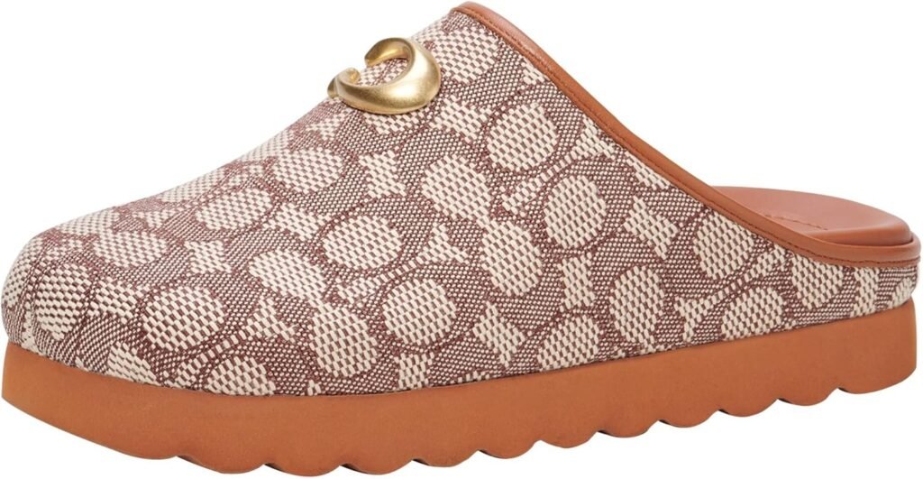 Coach Womens Hadley Signature Jacquard Slipper