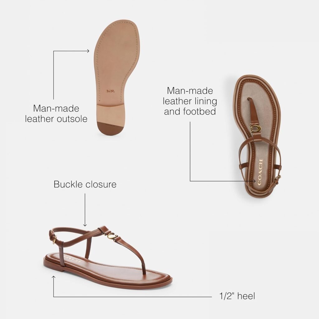 Coach Womens Jessica Thong Sandal