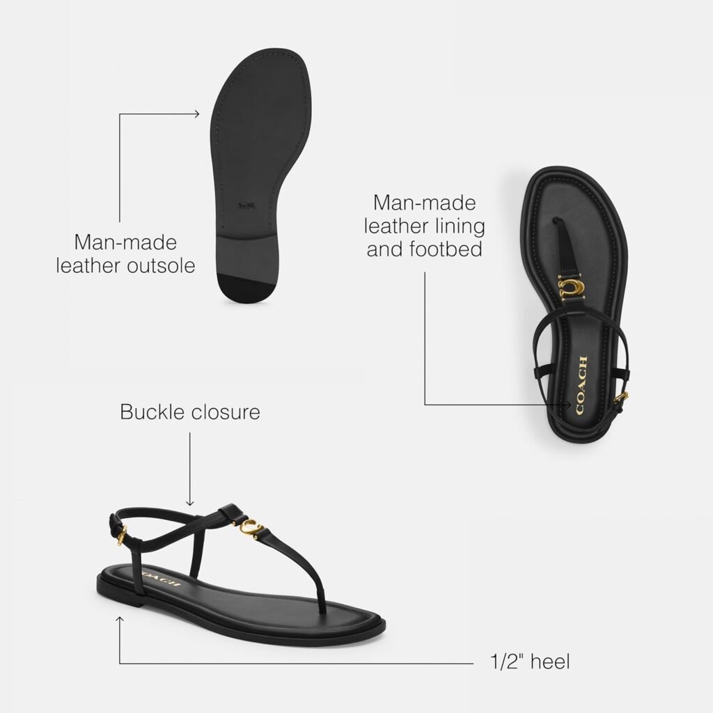 Coach Womens Jessica Thong Sandal