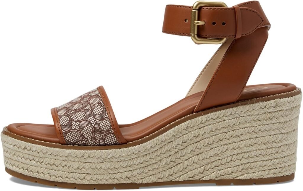 Coach Womens Katherine Micro Signature Jacquard Espadrille Loafer Coach Womens Katherine Micro Signature Jacquard Espadrille Loafer