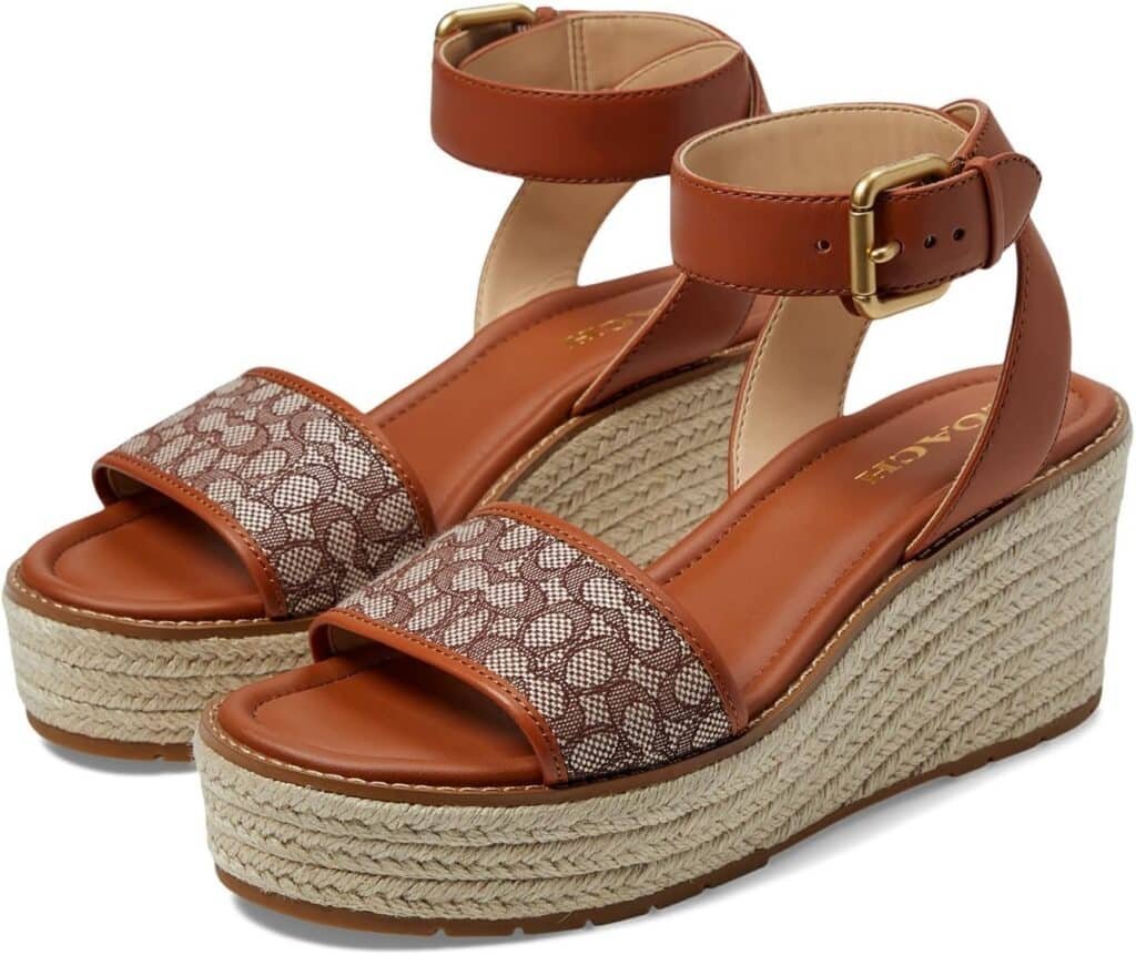 Coach Womens Katherine Micro Signature Jacquard Espadrille Loafer Coach Womens Katherine Micro Signature Jacquard Espadrille Loafer