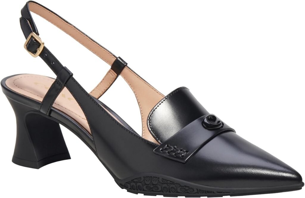 Coach Womens Nikola Leather Hybrid Slingback