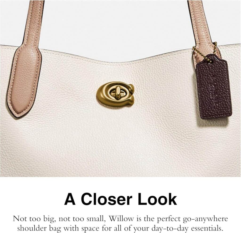 Coach Womens Polished Pebble Leather Willow Shoulder Bag Review 1024x991