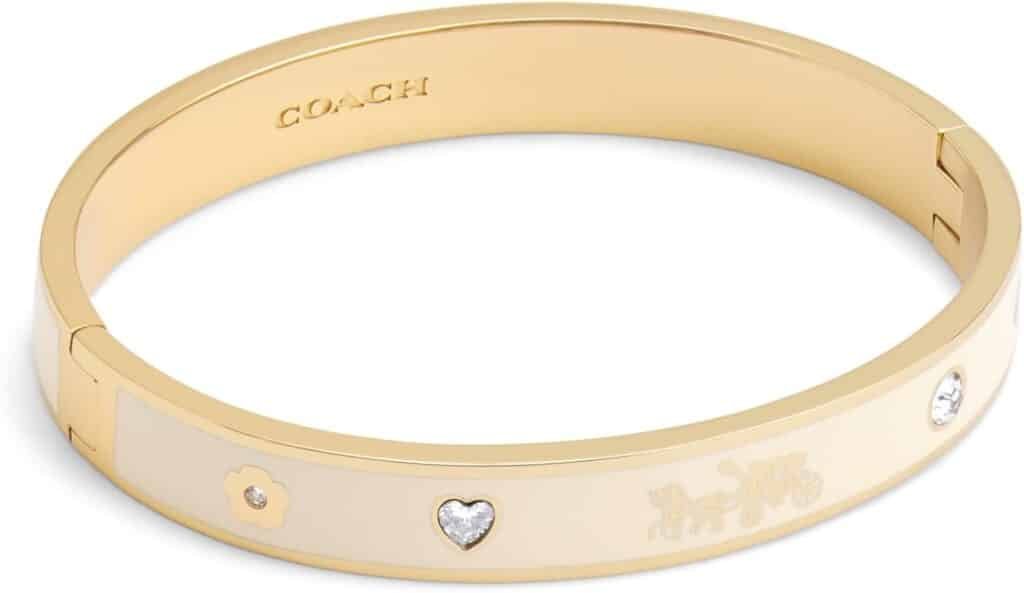COACH Womens Signature Horse  Carriage Bangle Bracelet