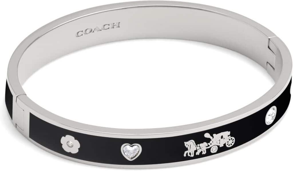 COACH Womens Signature Horse  Carriage Bangle Bracelet