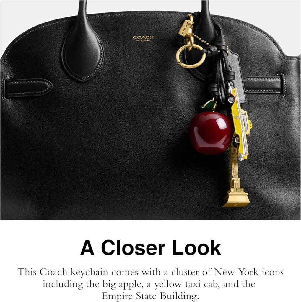 Coach Womens Small New York Cluster Bag Charm Keychain