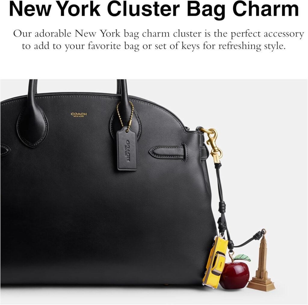 Coach Womens Small New York Cluster Bag Charm Keychain