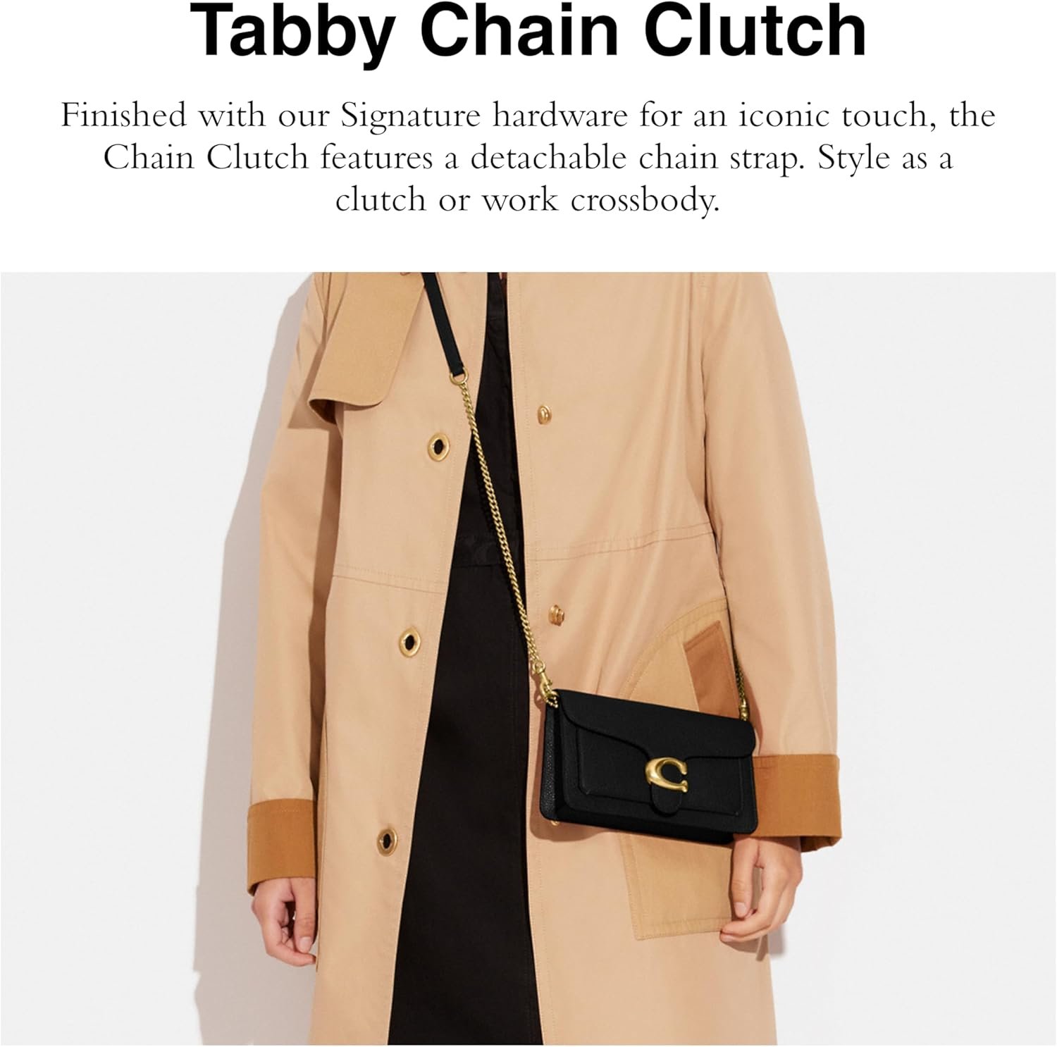 Coach Womens Tabby Chain Clutch 2
