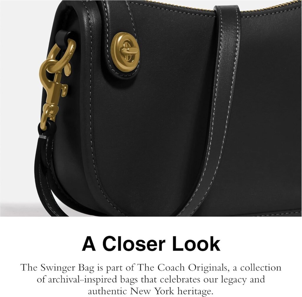Coach Womens The Coach Originals Glovetanned Leather Swinger