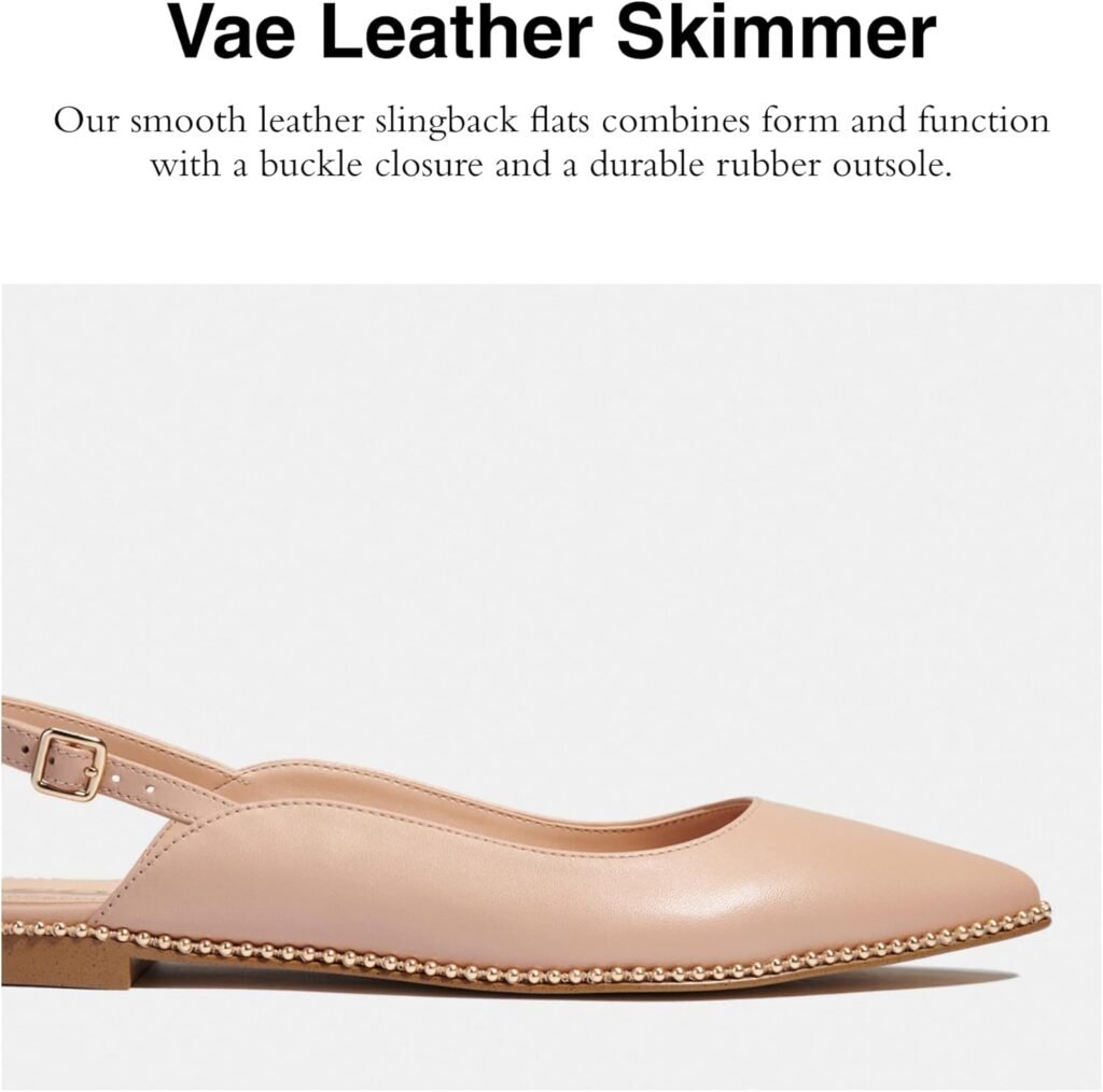 Coach Womens Vae Leather Skimmer