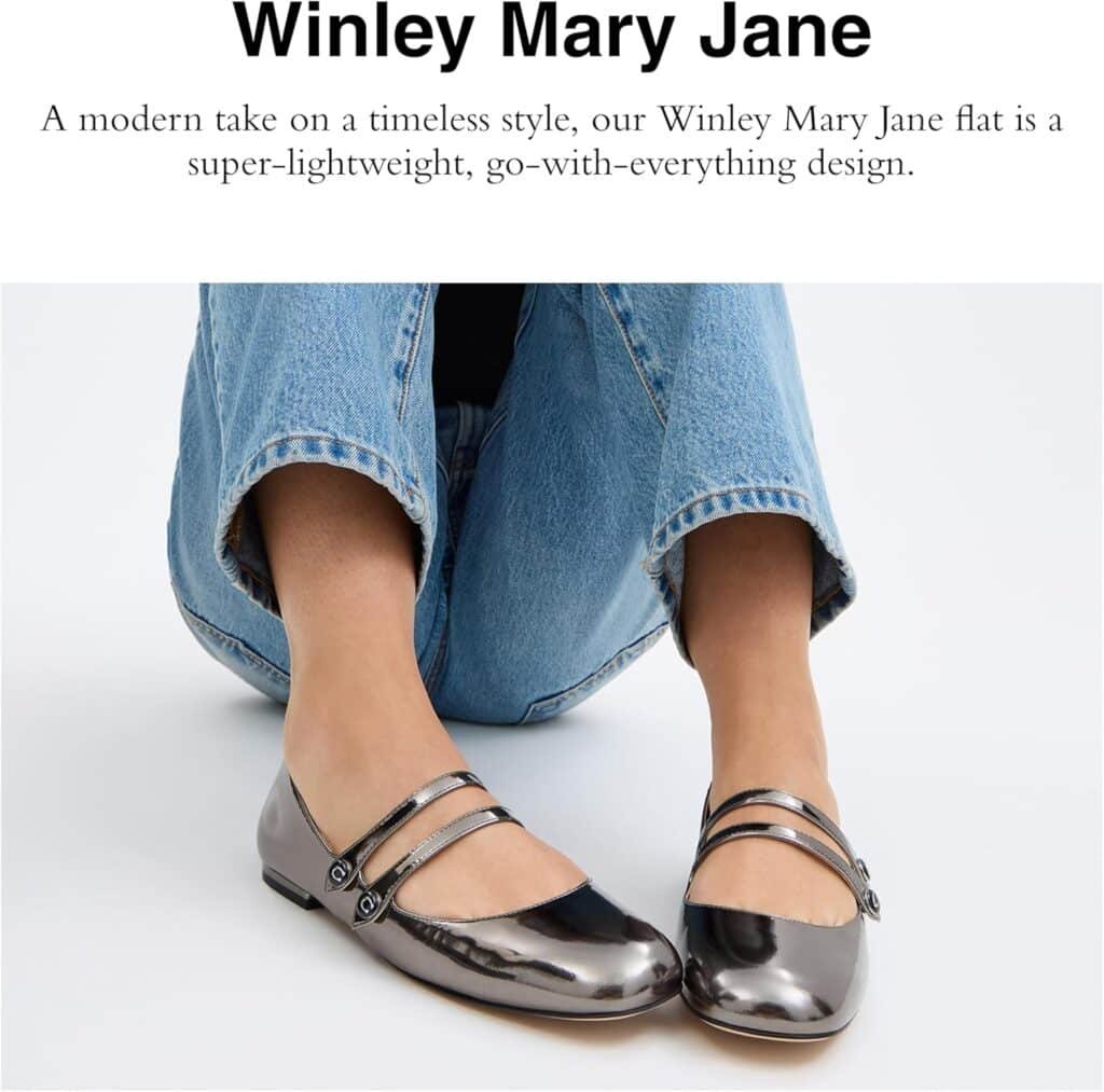 Coach Womens Winley Mary Jane Flat