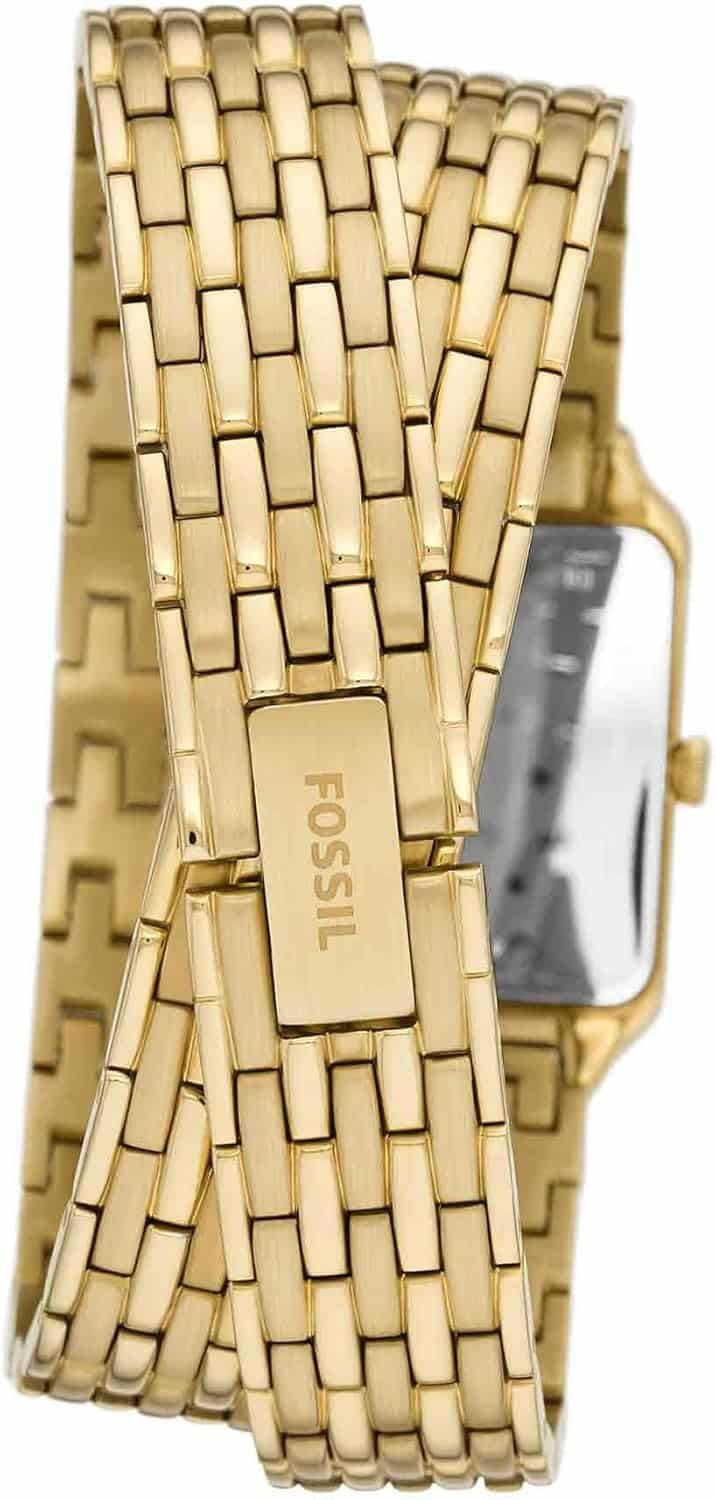 Fossil Raquel Womens Watch With Rectangular Case And Stainless Steel Bracelet Or Leather Band 2