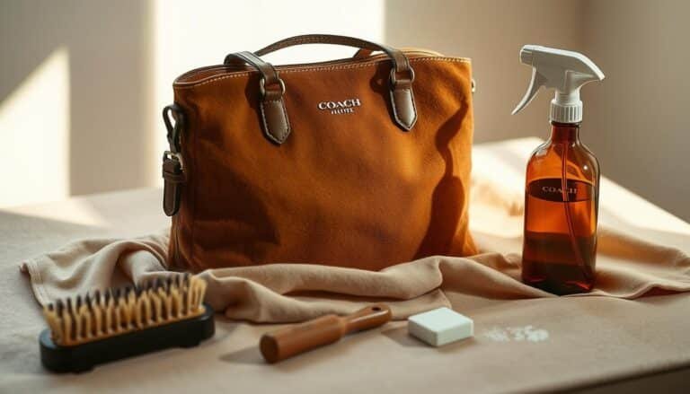 how to clean suede coach bag