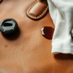 how to fix scratched leather coach bag