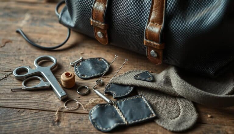 how to fix straps on a coach bag