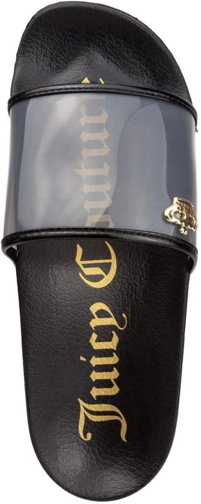 Juicy Couture Slide Sandals, Beach Flats for Women, Summer Shoes