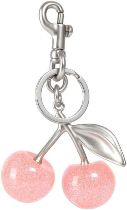 MINKARS Cherry Bag Charm, Cherry Keychain Accessory Purse Charm