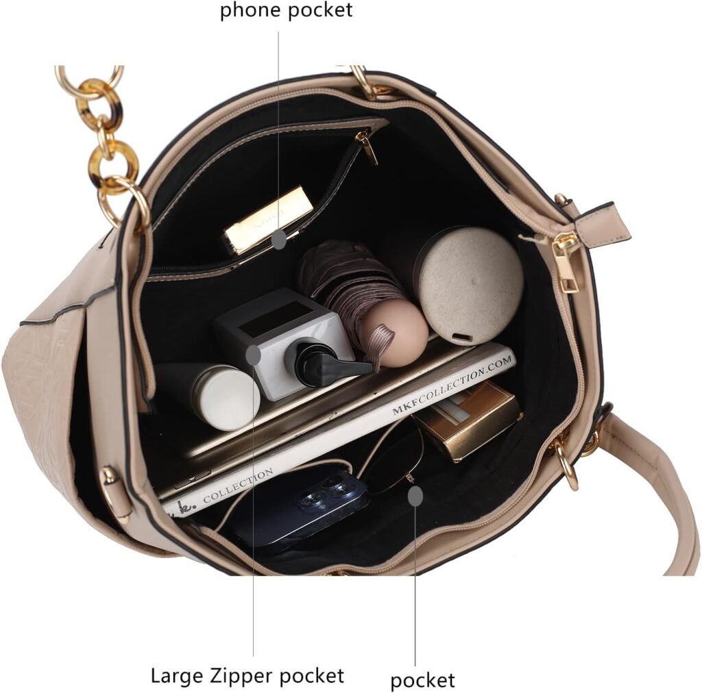 MKF Collection Tote Bag for Women, Handbag Set with Wallet-Top-Handle- Vegan Leather Purse