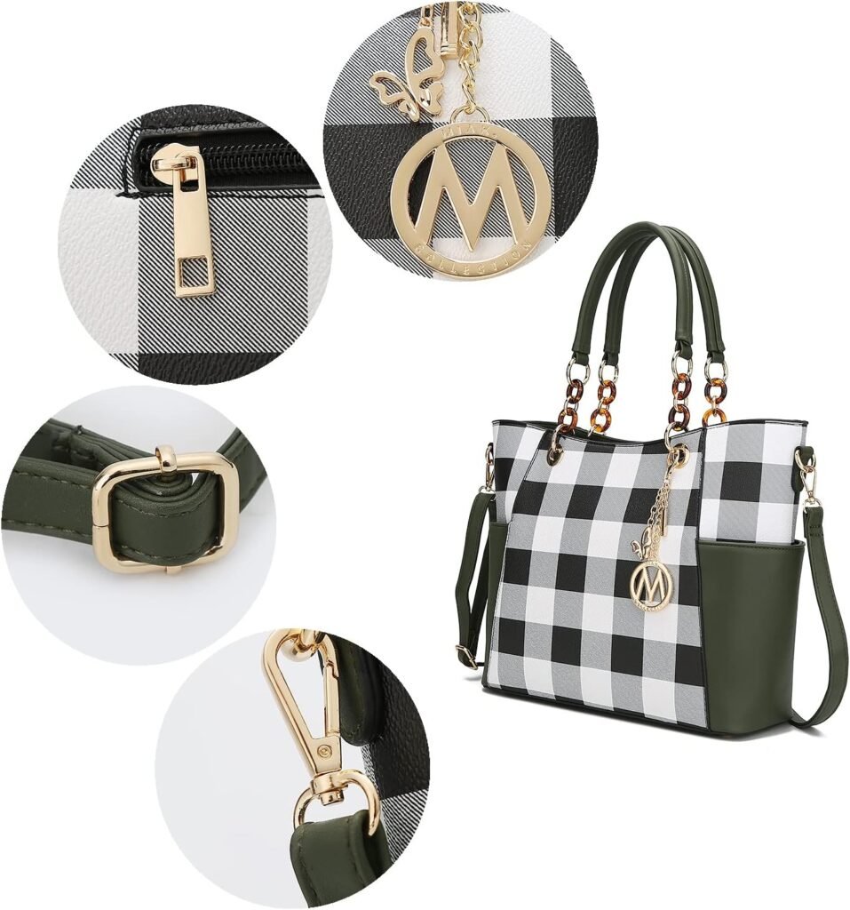 Mkf Collection Tote Bag For Women Handbag Set With Wallet Top Handle Vegan Leather Purse 4 957x1024